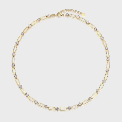 Moissanite Chain Necklaces