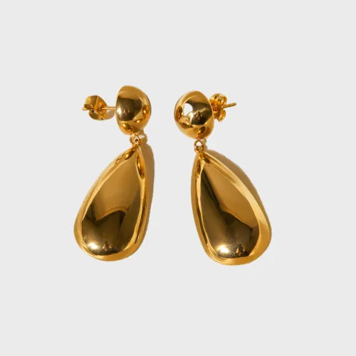 Stainless Steel Drop Earrings