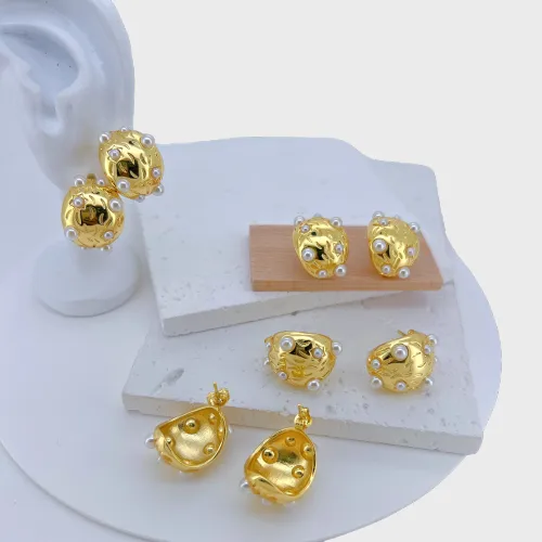 Copper Stud Earrings