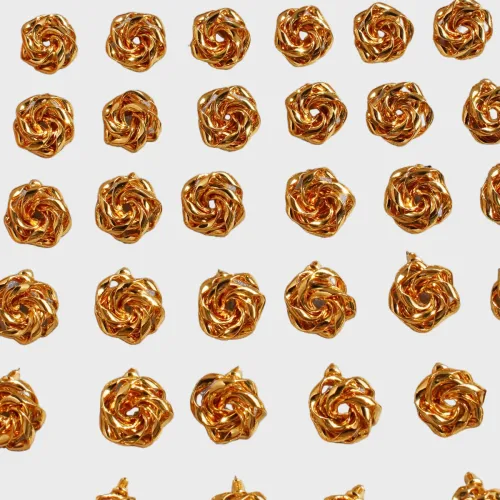 Brass Stud Earrings