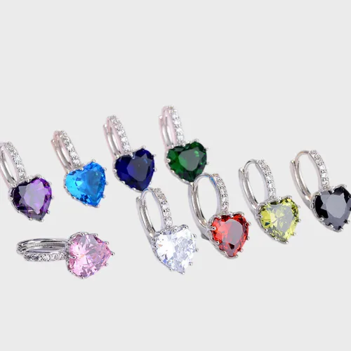 Crystal Hoop Earrings