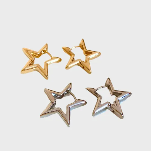 Alloy Hoop Earrings