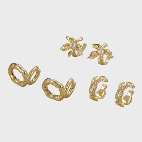 Copper Clip Earrings