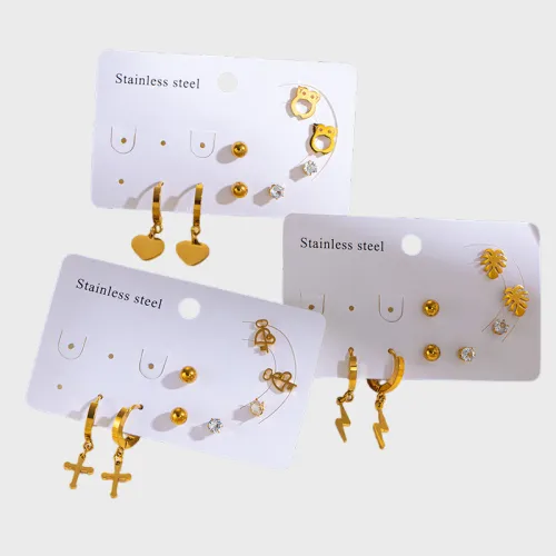 Stainless Steel Earring Sets