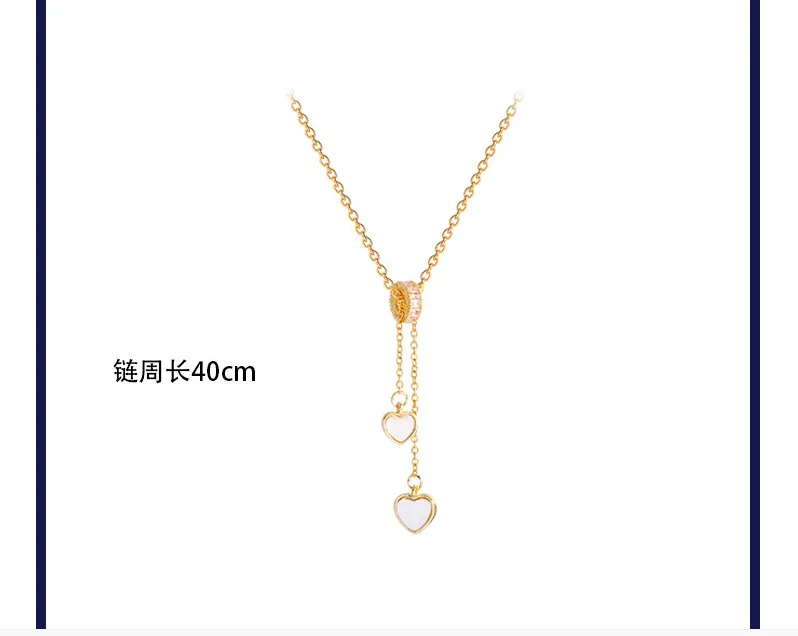 Heart Chinoiserie Titanium Steel Wholesale display picture 7
