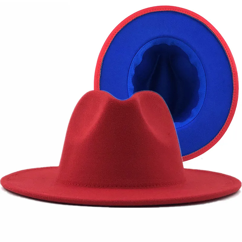 Sombrero De  De Estilo Europeo Y Americano, Nuevo Estilo Exterior, Sombrero Interior De Zafiro Rosa Rojo, Sombrero De Jazz De Estilo Étnico, Sombrero De Cachemira De Fieltro display picture 16