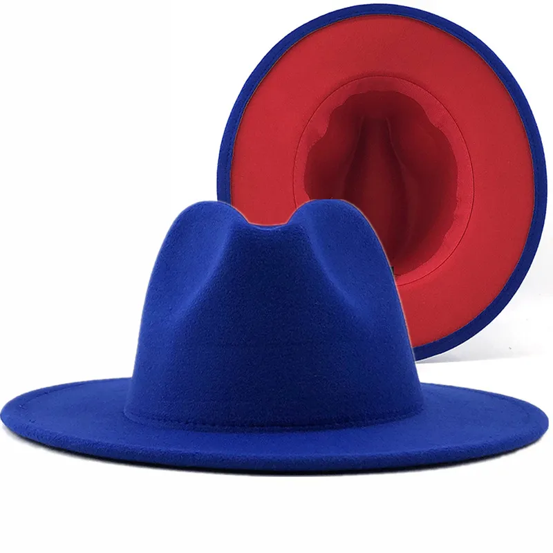 Sombrero De  De Estilo Europeo Y Americano, Nuevo Estilo Exterior, Sombrero Interior De Zafiro Rosa Rojo, Sombrero De Jazz De Estilo Étnico, Sombrero De Cachemira De Fieltro display picture 14