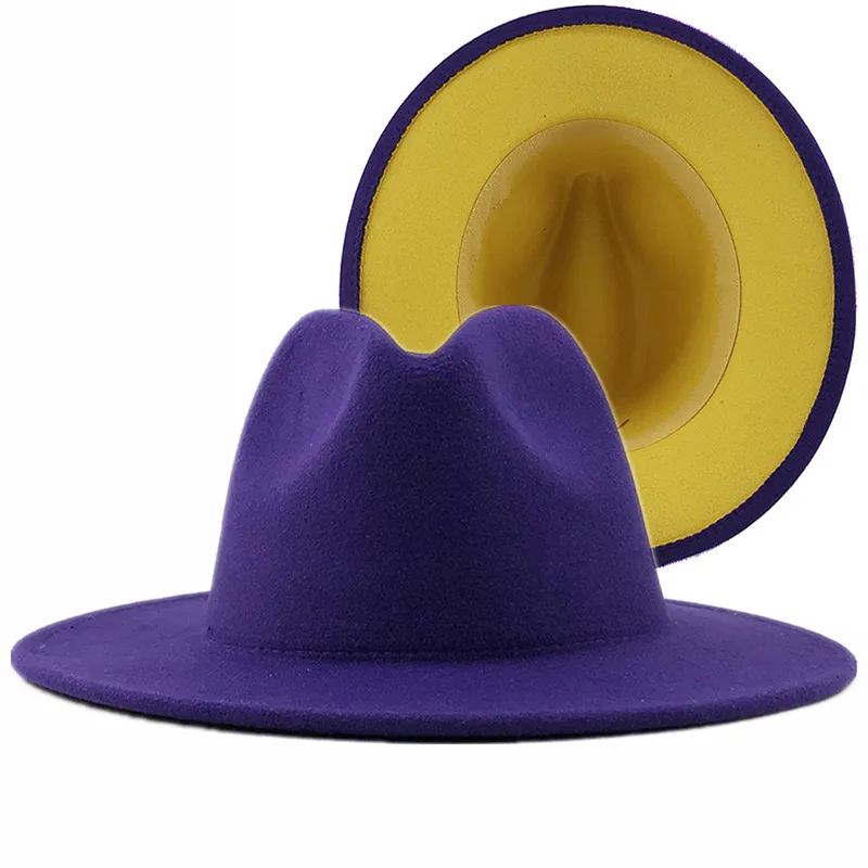 Sombrero De  De Estilo Europeo Y Americano, Nuevo Estilo Exterior, Sombrero Interior De Zafiro Rosa Rojo, Sombrero De Jazz De Estilo Étnico, Sombrero De Cachemira De Fieltro display picture 13