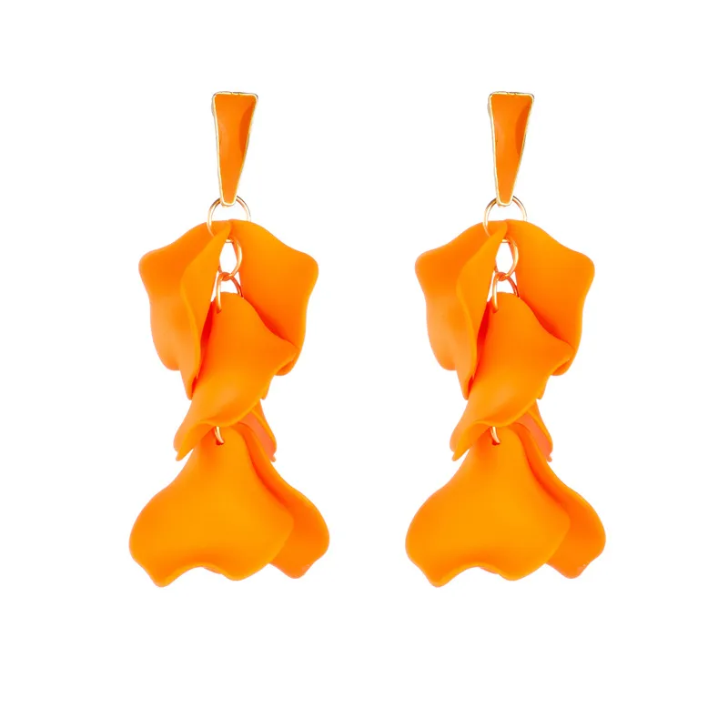 Elegant Flower Alloy Drop Earrings display picture 5