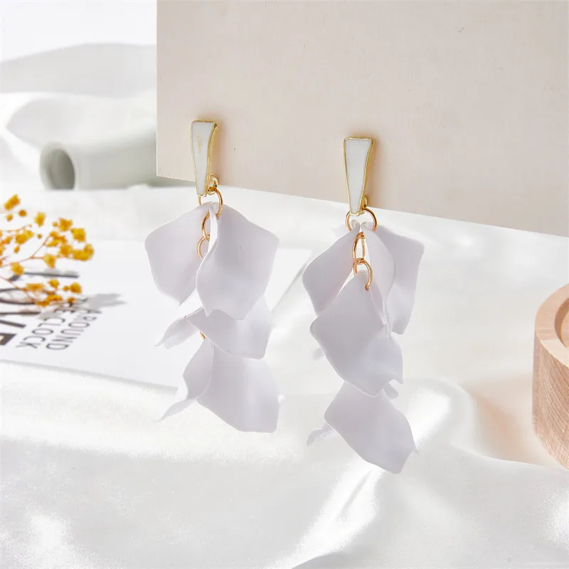 Elegant Flower Alloy Drop Earrings display picture 9