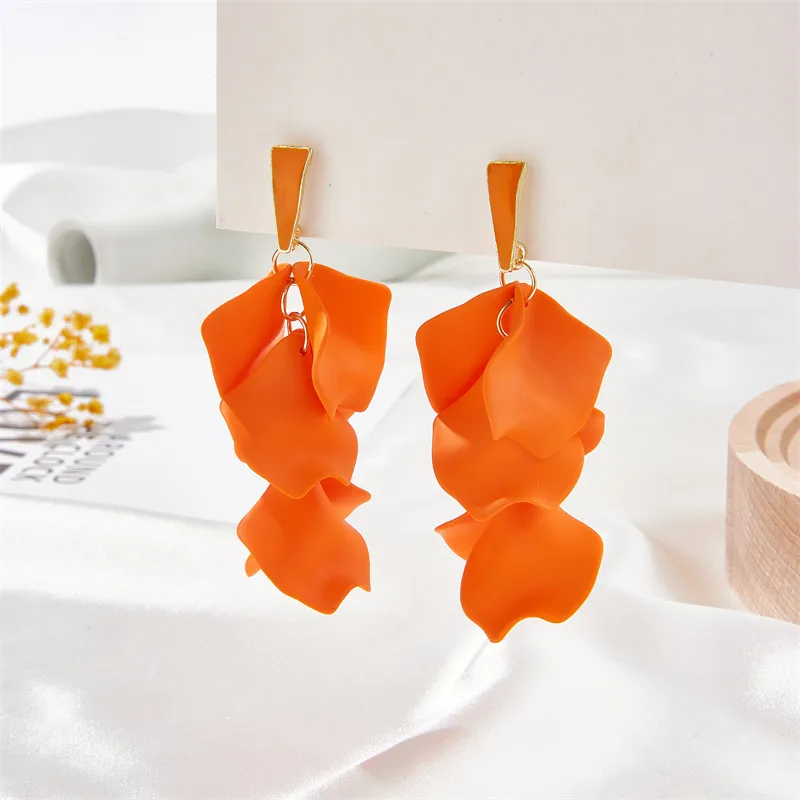 Elegant Flower Alloy Drop Earrings display picture 12