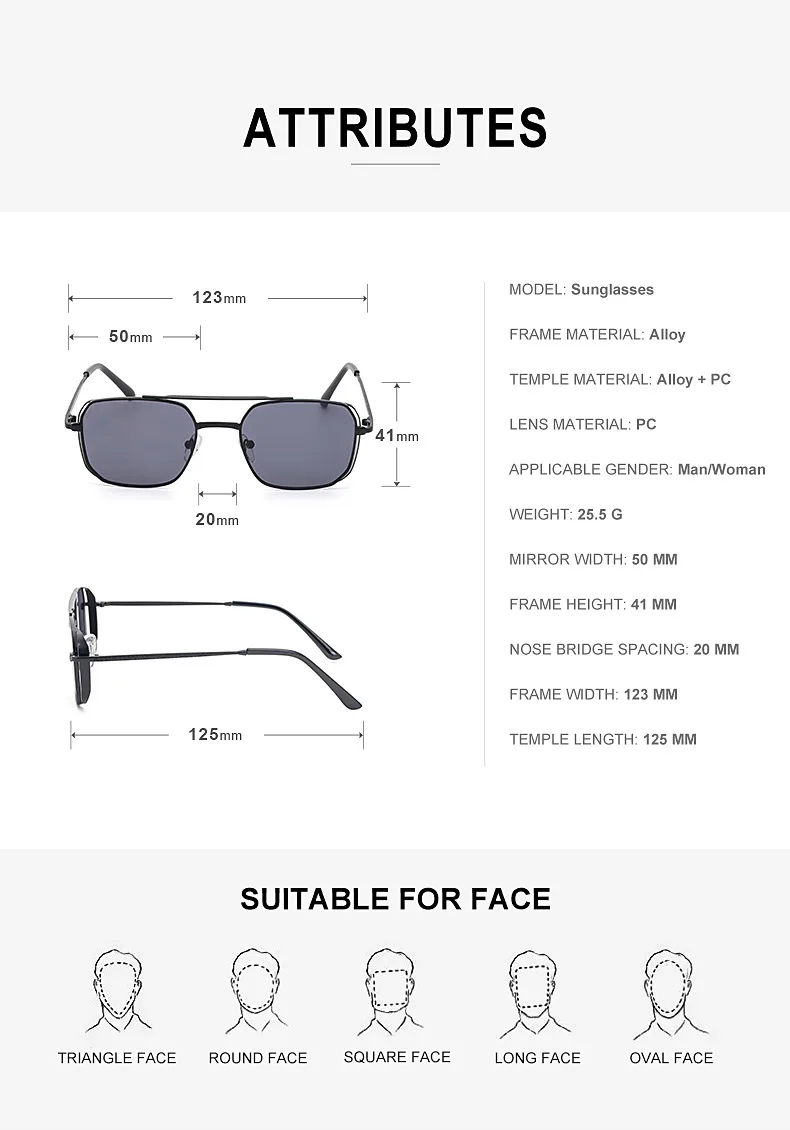 Square Fashion Solid Color Pc UV400 Full Frame Men's Sunglasses display picture 3