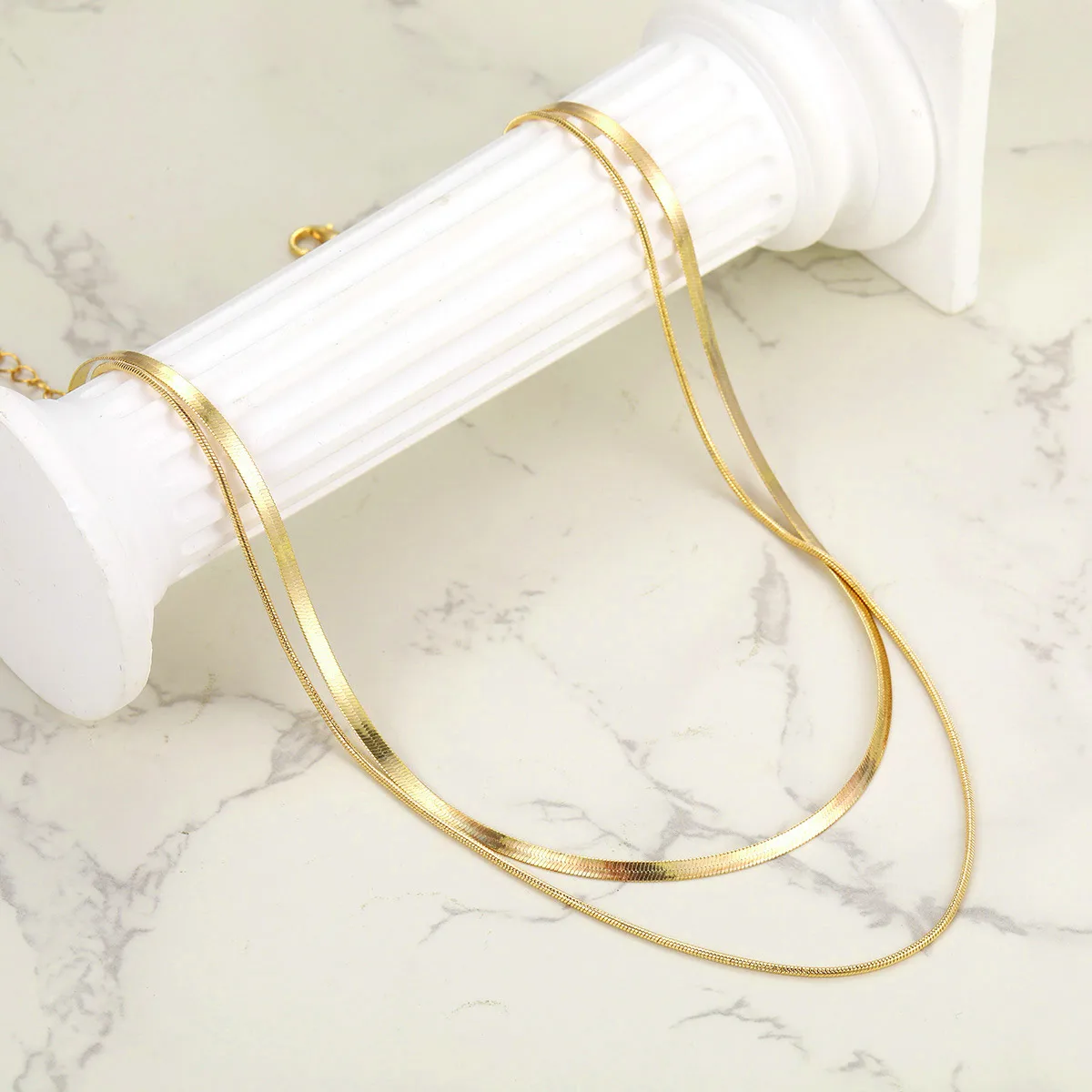 Geométrico Elegante Ropa De Calle Aleación Collares En Capas Venta Al Por Mayor display picture 5