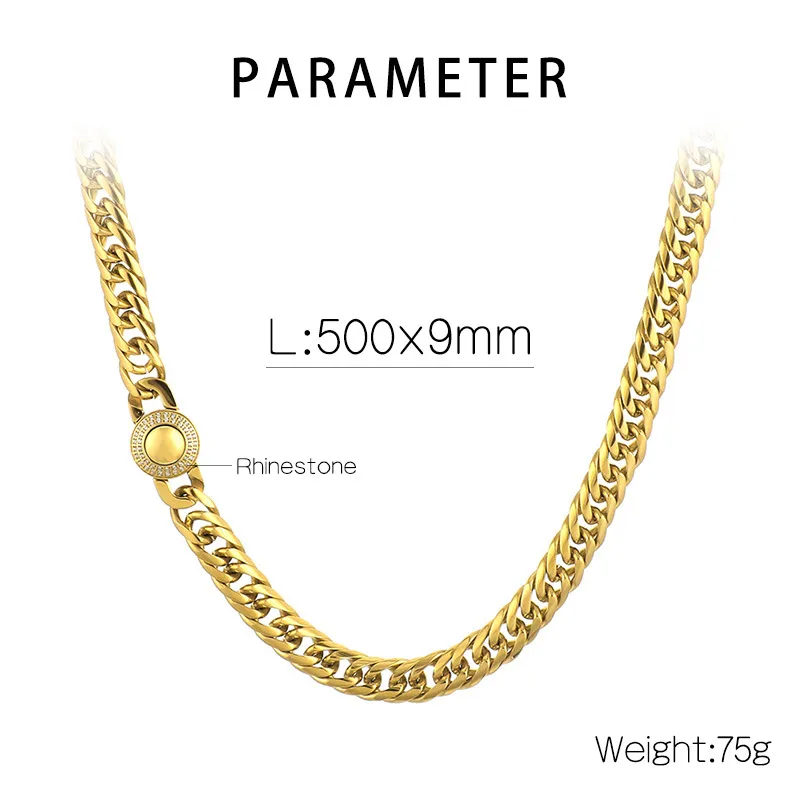 Style Simple Acier Au Titane Géométrique Couleur Unie Polissage Placage Plaqué Or 18K Hommes Ensemble De Bijoux display picture 1