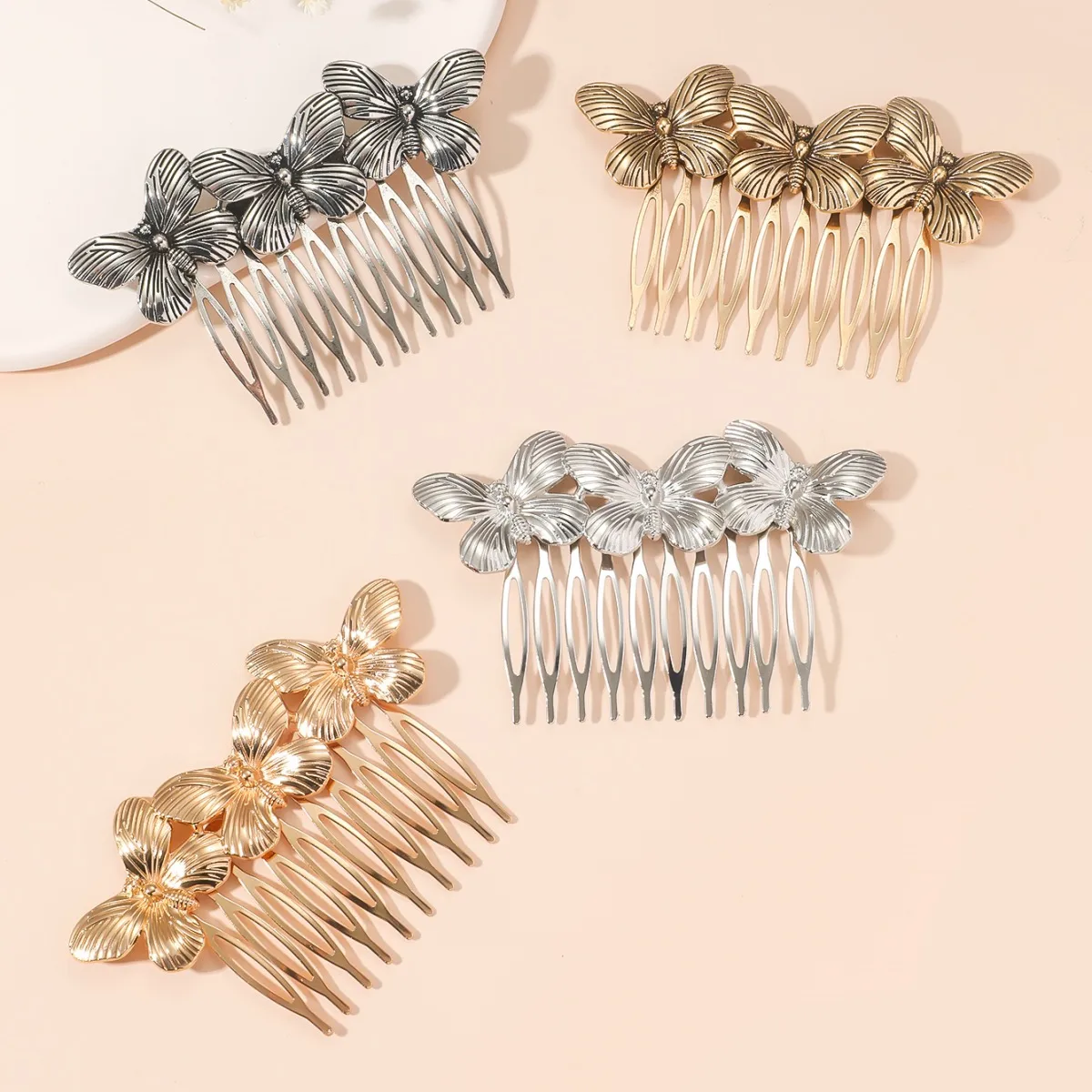 Women's Butterfly Elegant Alloy Insert Comb display picture 3