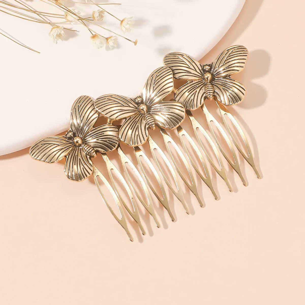 Women's Butterfly Elegant Alloy Insert Comb display picture 4