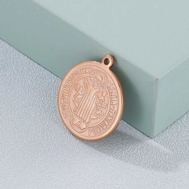 1 Pièce Acier Inoxydable Plaqué Or 18K Humain Exorcist Pendentif display picture 1