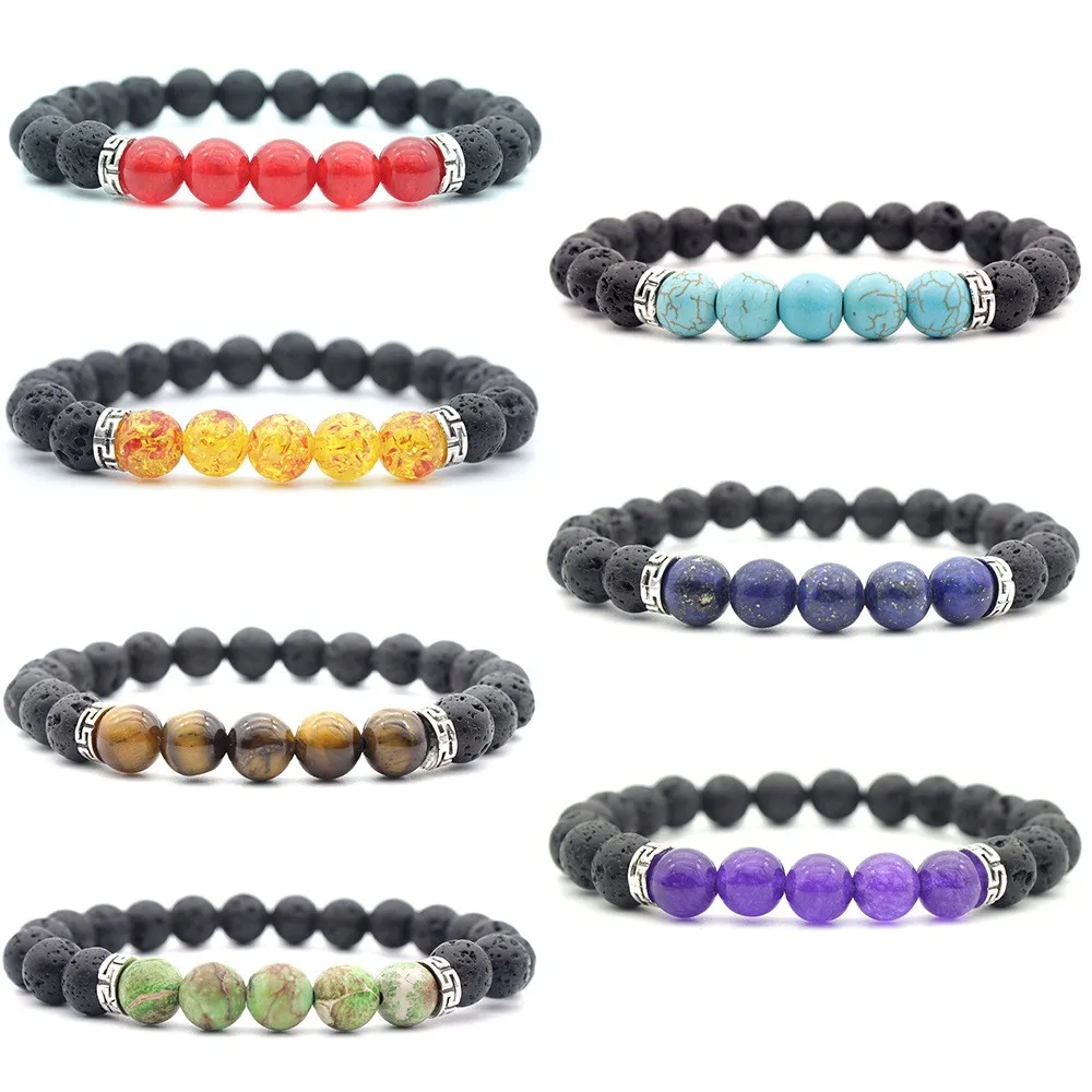 Style Simple Coloré Pierre Perlé Unisexe Bracelets display picture 1