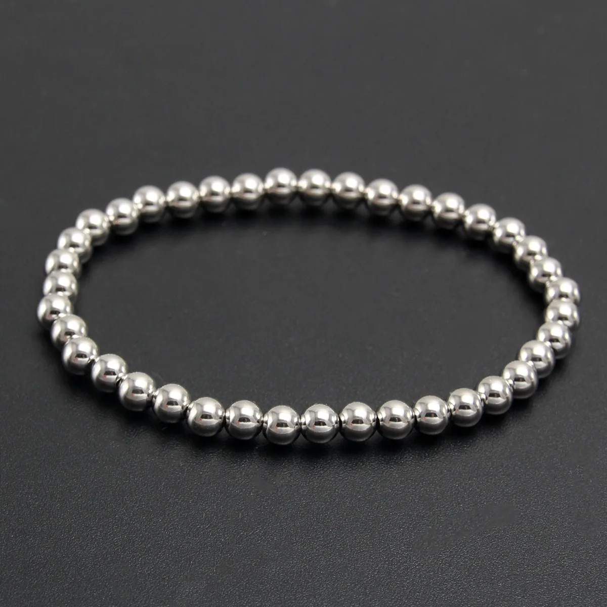 Round Hip-Hop Retro 304 Stainless Steel Bracelets In Bulk display picture 2