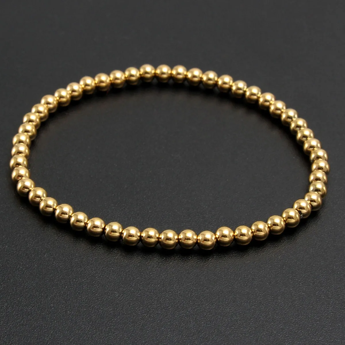 Round Hip-Hop Retro 304 Stainless Steel Bracelets In Bulk display picture 4