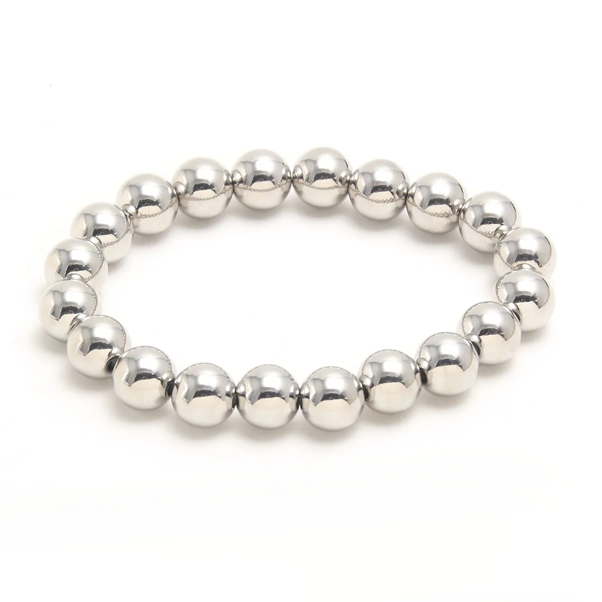 Round Hip-Hop Retro 304 Stainless Steel Bracelets In Bulk display picture 7