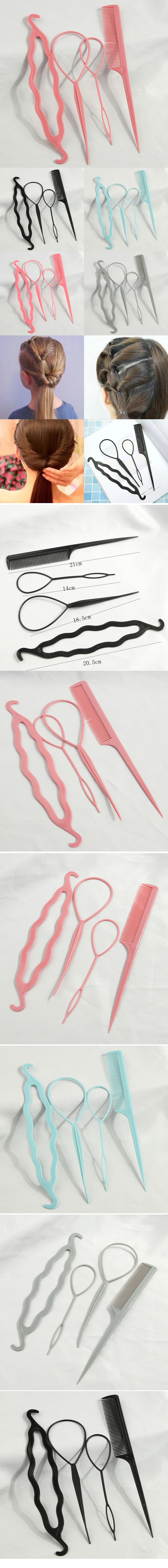 Simple Style Solid Color Plastic Hair Combs display picture 1