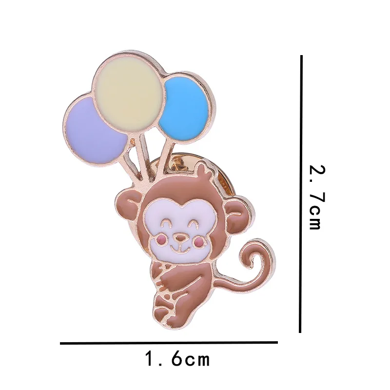 Rabbit Animal Panda Accessories Cartoon Style Cute Cowboy Style Badge Brooches Collar Pin Alloy Office Outdoor Daily Button Pin display picture 4