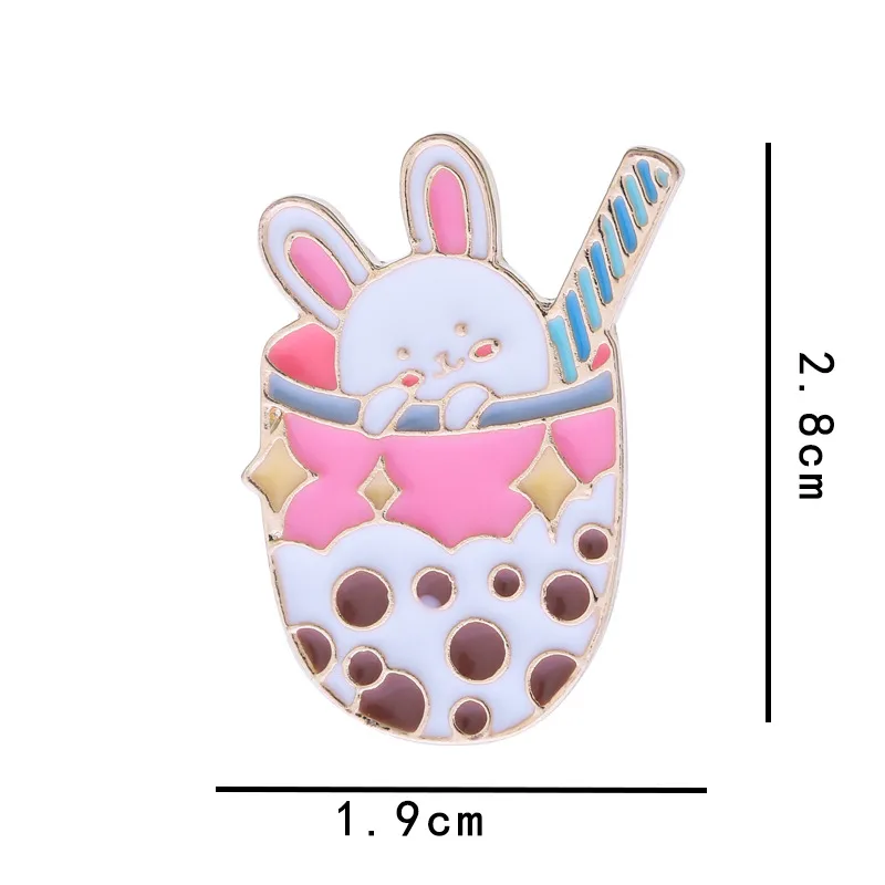 Lapin Animal Panda Accessoires Style De Bande Dessinée Mignon Style Cow-boy Badge Broches Broche De Collier Alliage Bureau Extérieur Du Quotidien Goupille De Bouton display picture 8