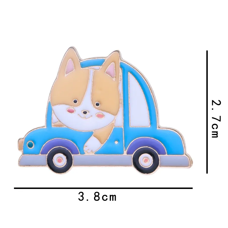 Rabbit Animal Panda Accessories Cartoon Style Cute Cowboy Style Badge Brooches Collar Pin Alloy Office Outdoor Daily Button Pin display picture 19