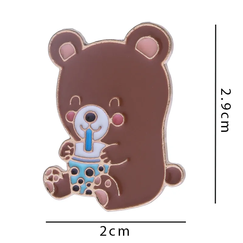 Rabbit Animal Panda Accessories Cartoon Style Cute Cowboy Style Badge Brooches Collar Pin Alloy Office Outdoor Daily Button Pin display picture 27