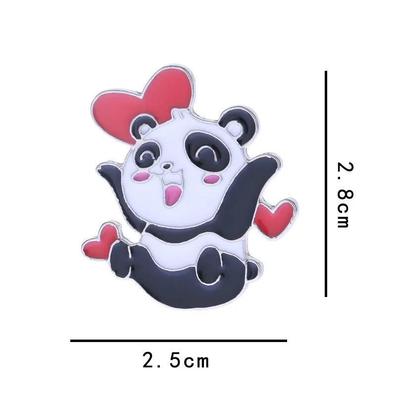 Rabbit Animal Panda Accessories Cartoon Style Cute Cowboy Style Badge Brooches Collar Pin Alloy Office Outdoor Daily Button Pin display picture 22
