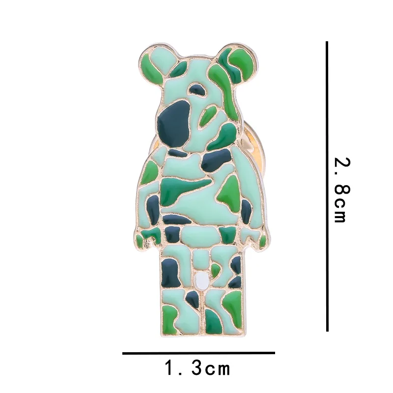 Rabbit Animal Panda Accessories Cartoon Style Cute Cowboy Style Badge Brooches Collar Pin Alloy Office Outdoor Daily Button Pin display picture 17