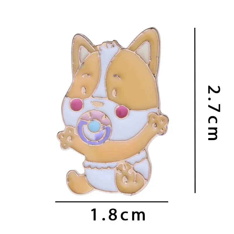 Rabbit Animal Panda Accessories Cartoon Style Cute Cowboy Style Badge Brooches Collar Pin Alloy Office Outdoor Daily Button Pin display picture 21