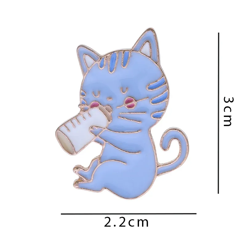 Rabbit Animal Panda Accessories Cartoon Style Cute Cowboy Style Badge Brooches Collar Pin Alloy Office Outdoor Daily Button Pin display picture 11