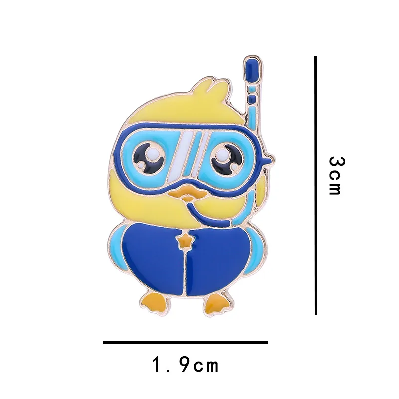 Rabbit Animal Panda Accessories Cartoon Style Cute Cowboy Style Badge Brooches Collar Pin Alloy Office Outdoor Daily Button Pin display picture 10