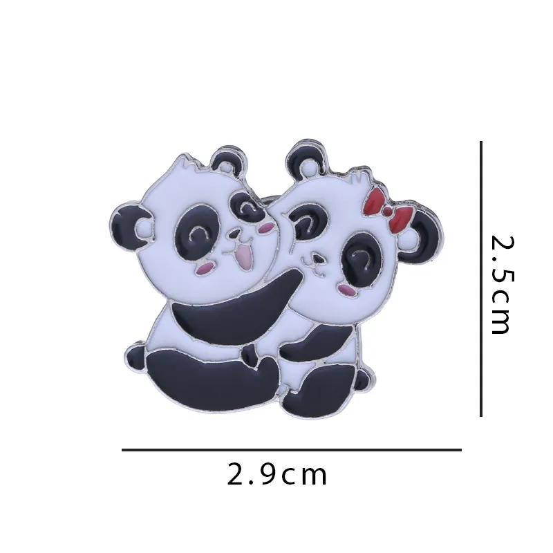 Rabbit Animal Panda Accessories Cartoon Style Cute Cowboy Style Badge Brooches Collar Pin Alloy Office Outdoor Daily Button Pin display picture 18