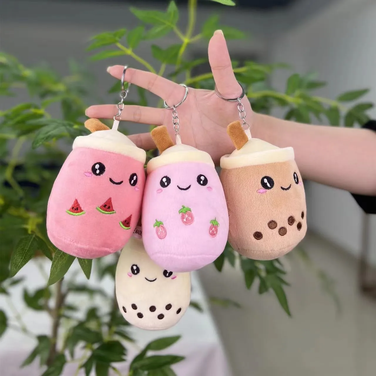 Milk Tea Cup Cute Doll Small Pendant Simulation Milk Tea Shop Gift Grasping Machine Doll Plush Toy Doll Gift display picture 2