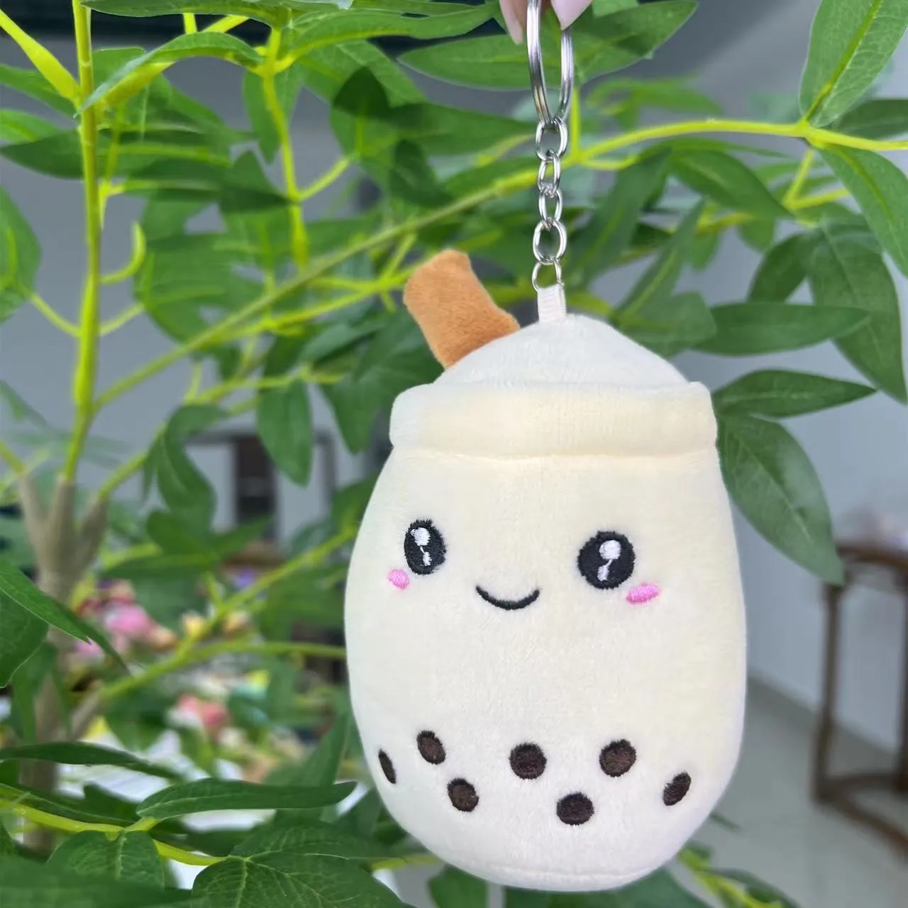 Leche Taza De Té Muñeca Linda Pequeña Colgante Simulación Leche Tienda De Té Regalo Grab Máquina Muñeca De Peluche Muñeca De Juguete Regalo De La Muñeca display picture 5