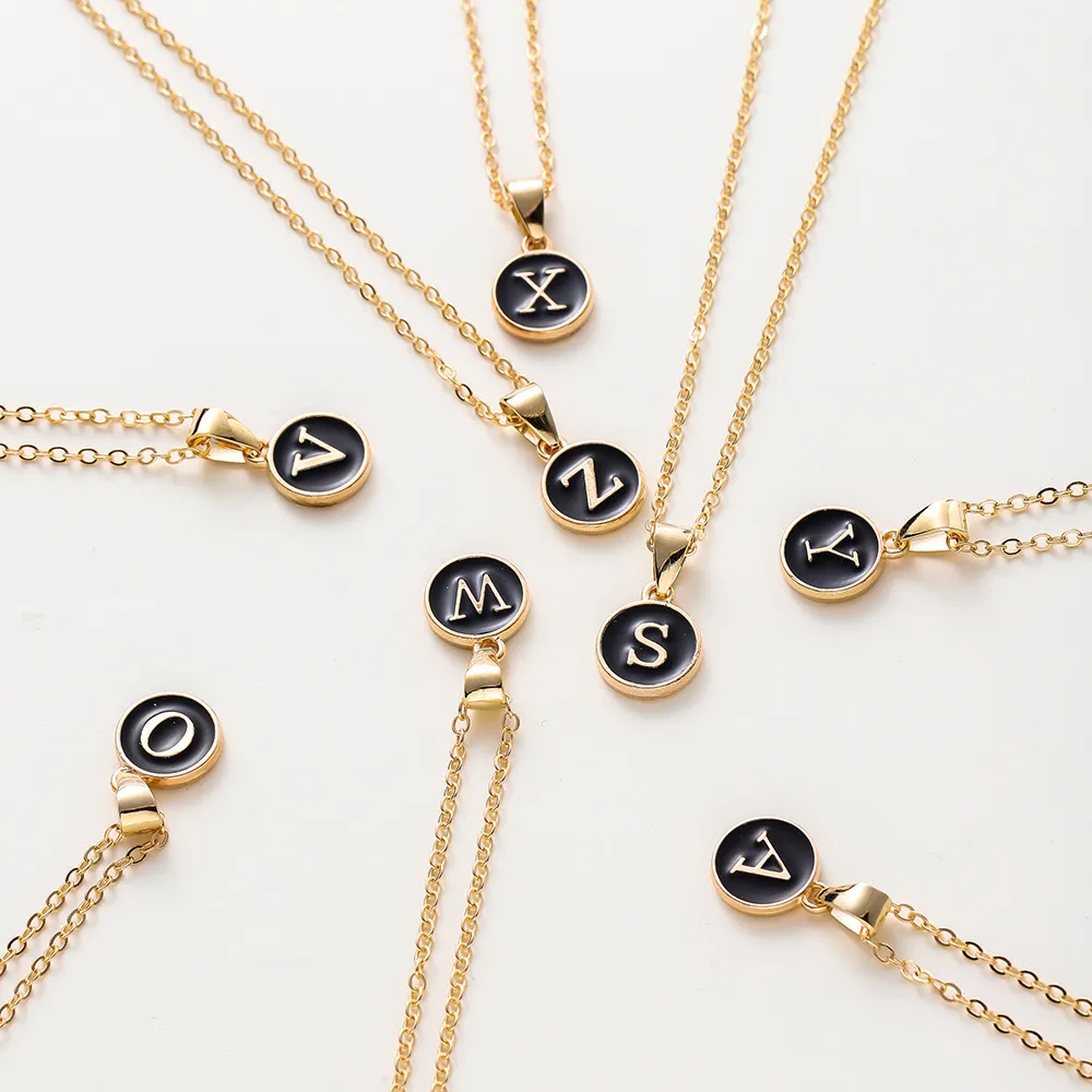 Letter Elegant Lady Alloy Pendant Necklace Wholesale display picture 4
