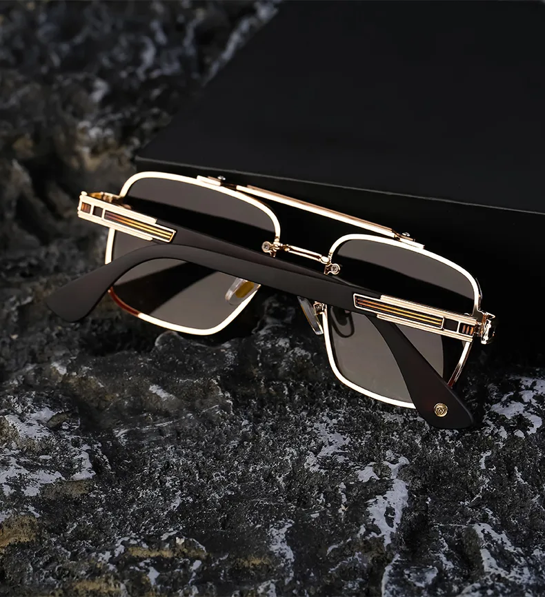 Retro Streetwear Color Block Pc Square Full Frame Men's Sunglasses display picture 26