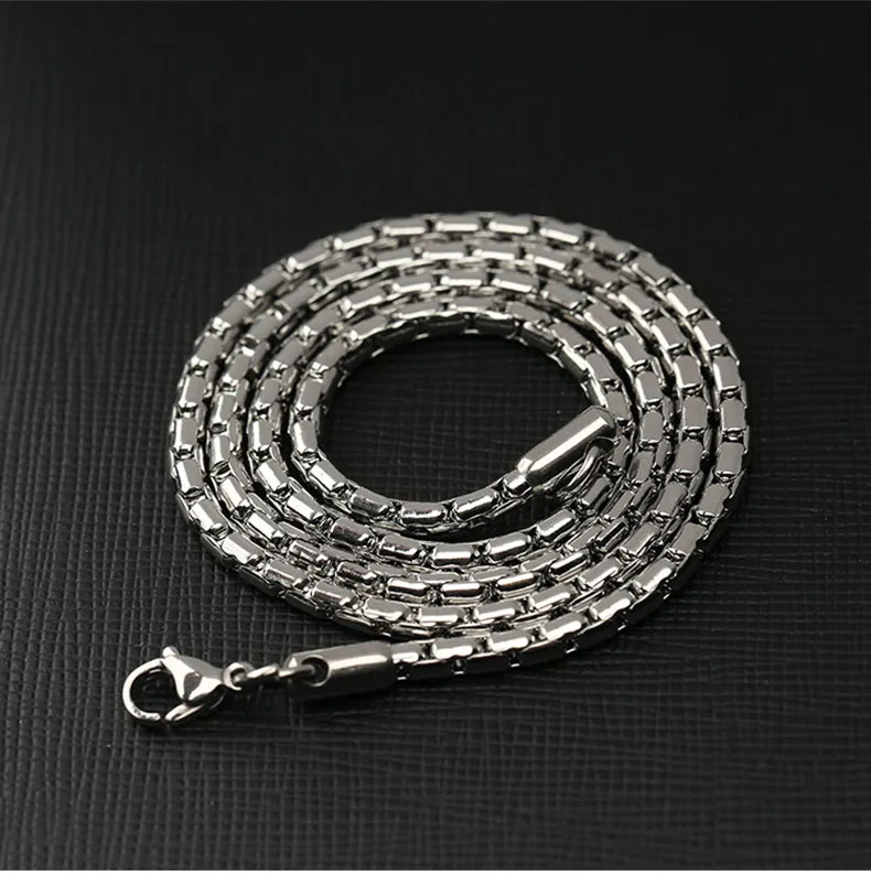 Forma Cilíndrica Color Sólido Clásico Estilo Clásico Acero Inoxidable 304 Collar Venta Al Por Mayor display picture 6