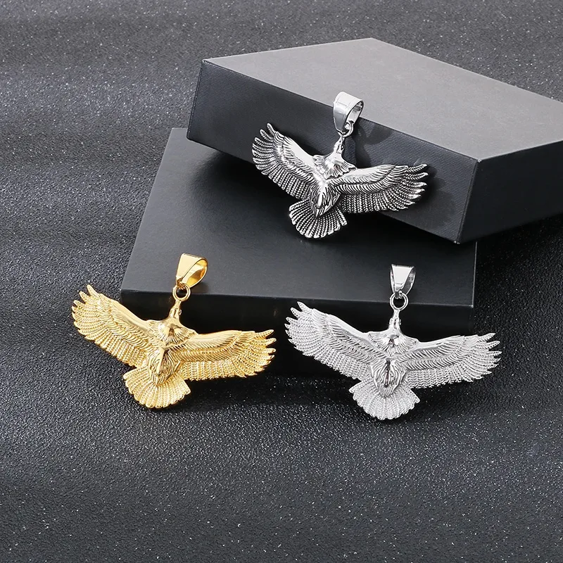 1 Piece 304 Stainless Steel Eagle Pendant display picture 5