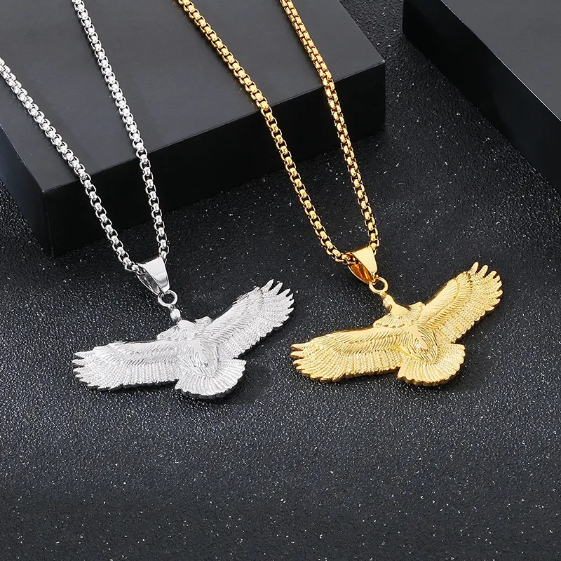 1 Pièce Acier Inoxydable 304 Aigle Pendentif display picture 8