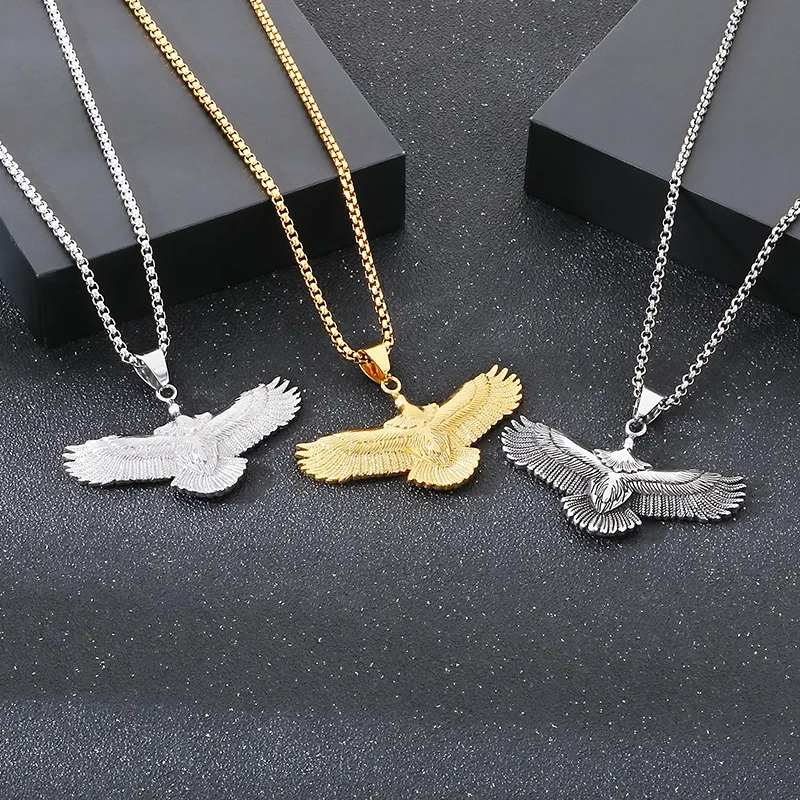 1 Pièce Acier Inoxydable 304 Aigle Pendentif display picture 11