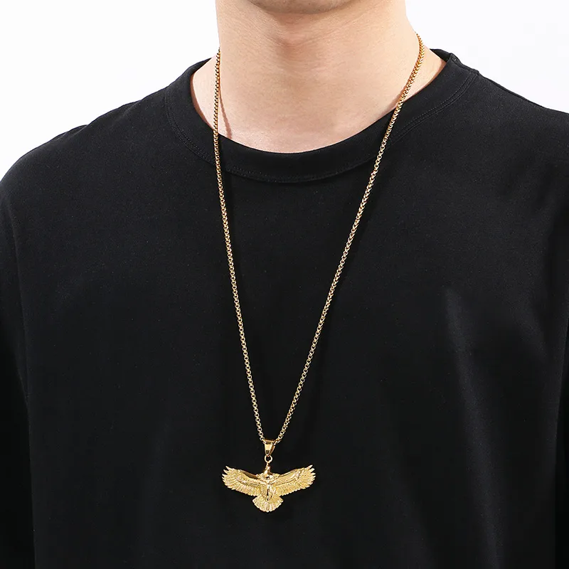 1 Piece 304 Stainless Steel Eagle Pendant display picture 10