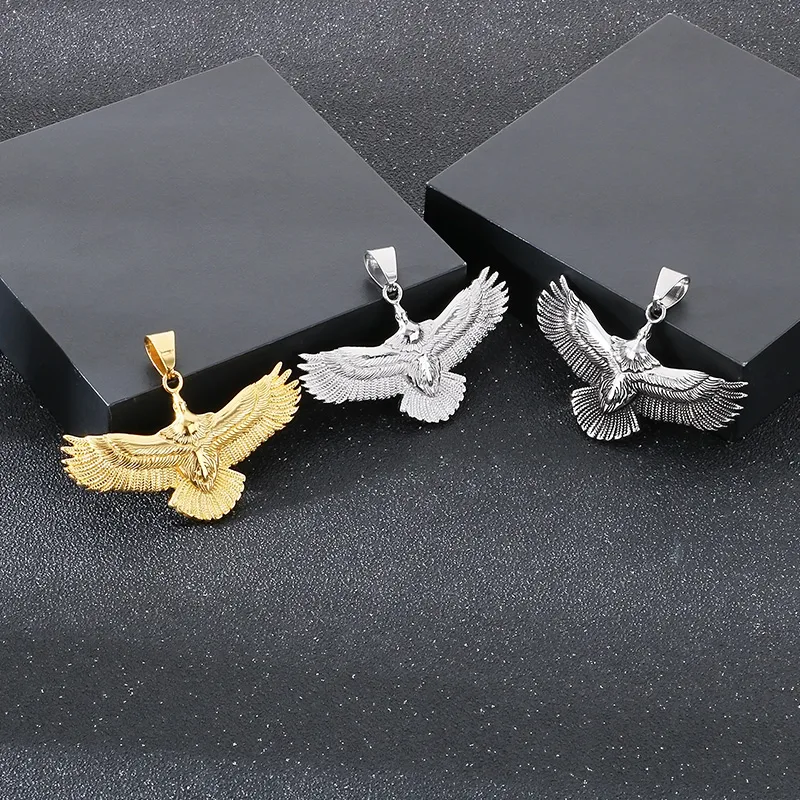 1 Piece 304 Stainless Steel Eagle Pendant display picture 12