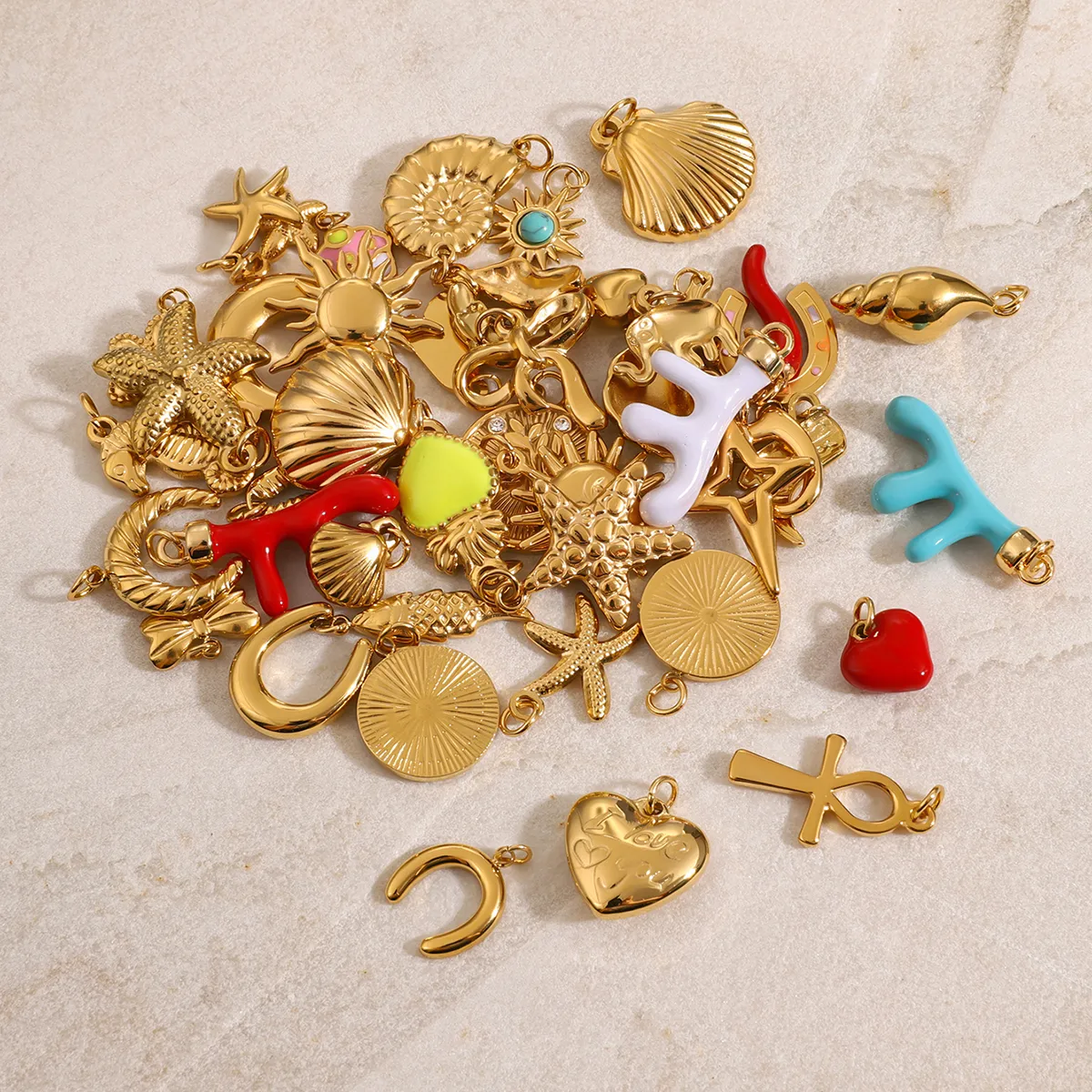 Acier Inoxydable 304 Lettre Fruit Pendentif display picture 8