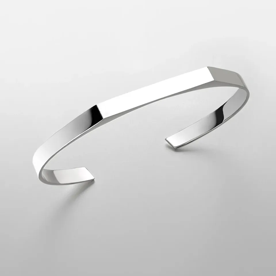 Couleur Unie Style Simple Vêtement De Rue Commuer Plaqué Or 18K Or Blanc Plaqué Acier Inoxydable 304 Bracelet De Gros display picture 2