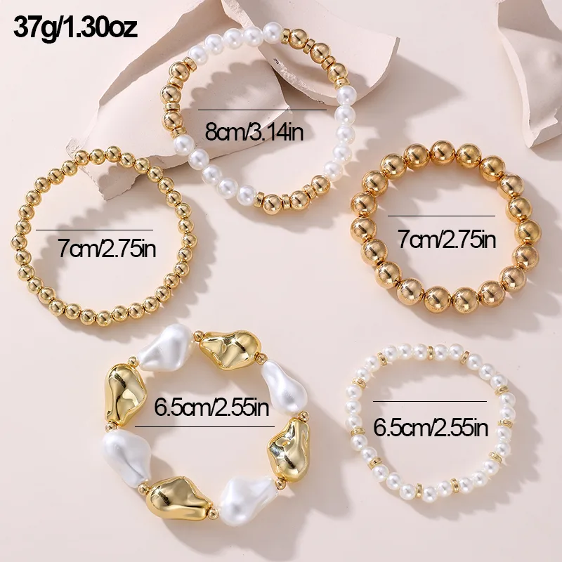 Solid Color Retro Simple Style Commute Alloy Plastic Bracelets Wholesale display picture 13