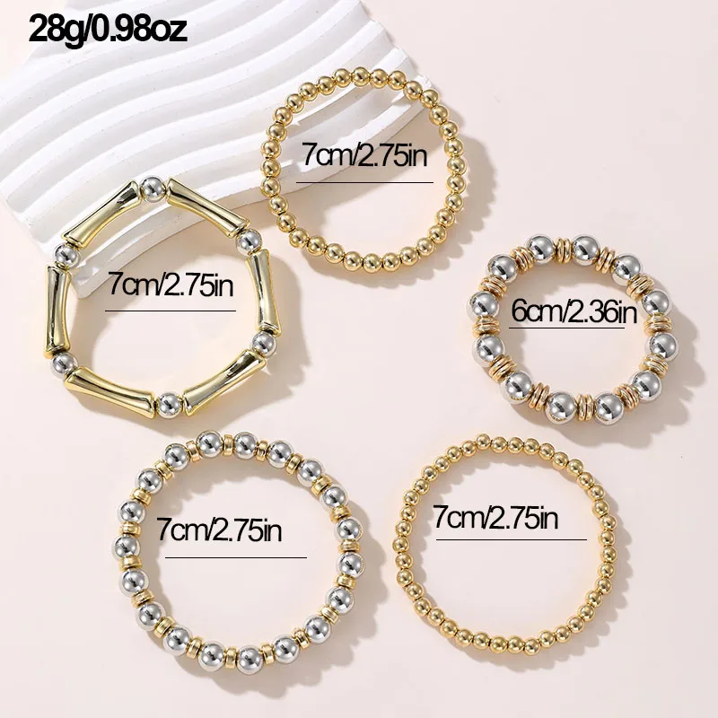 Solid Color Retro Simple Style Commute Alloy Plastic Bracelets Wholesale display picture 29